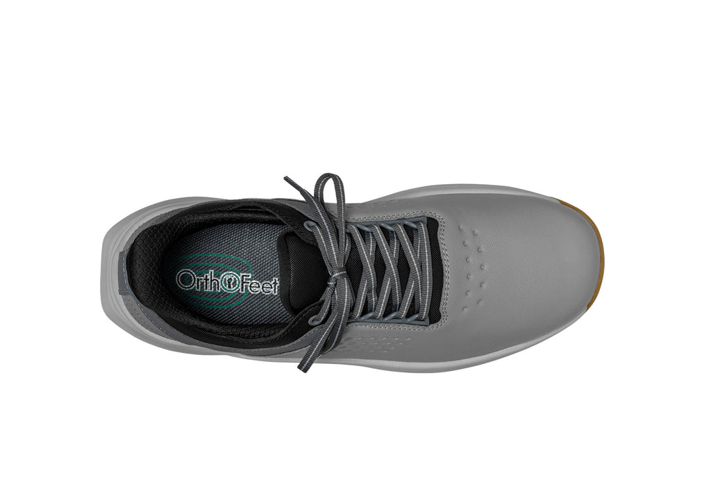 Birdie Hands-Free Golf Shoes – Gray | Slip-On Water Repellent Leather