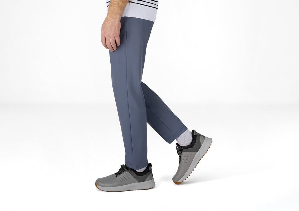 Birdie Hands-Free Golf Shoes – Gray | Slip-On Water Repellent Leather