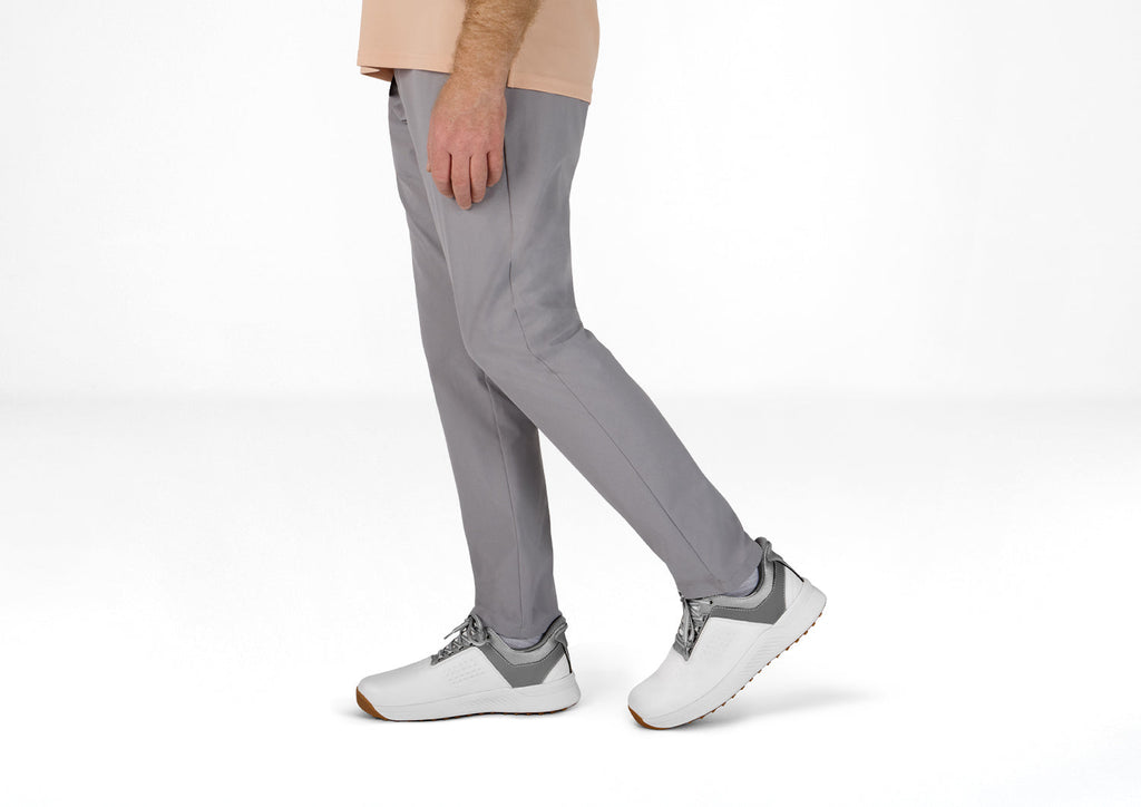 Birdie Hands-Free Golf Shoes – White | Slip-On Water Repellent Leather