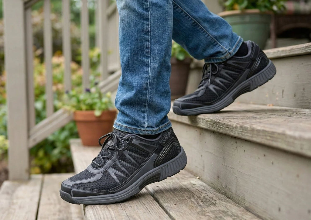Sprint Tie-Less Sneakers – Black | APMA Certified Hands-Free Walking Shoes