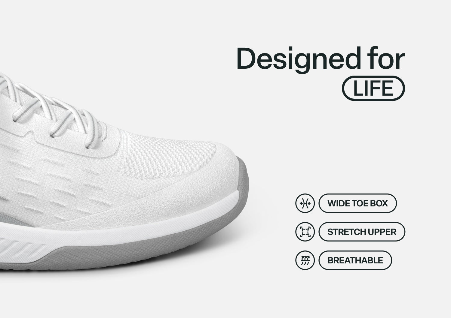 Ace Pickleball Hands-Free - White/Gray