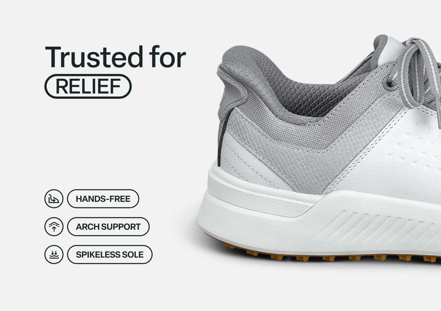 Approach Shot Hands-Free Golf - White/Silver