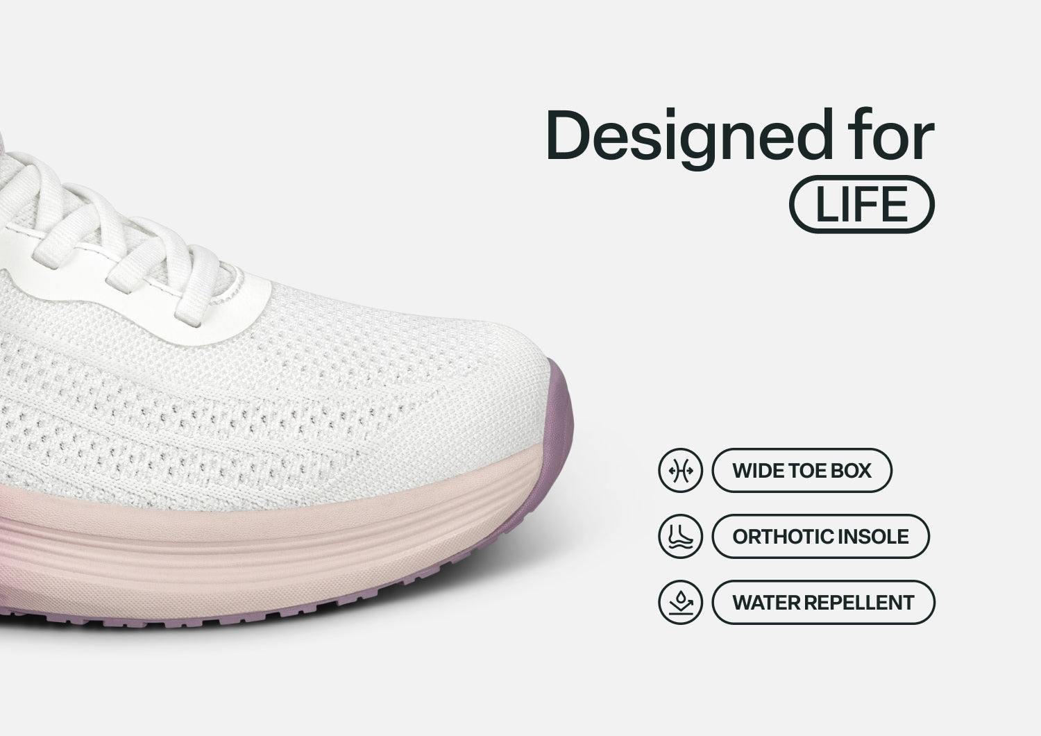 Nira Hands-Free - White/Lavender