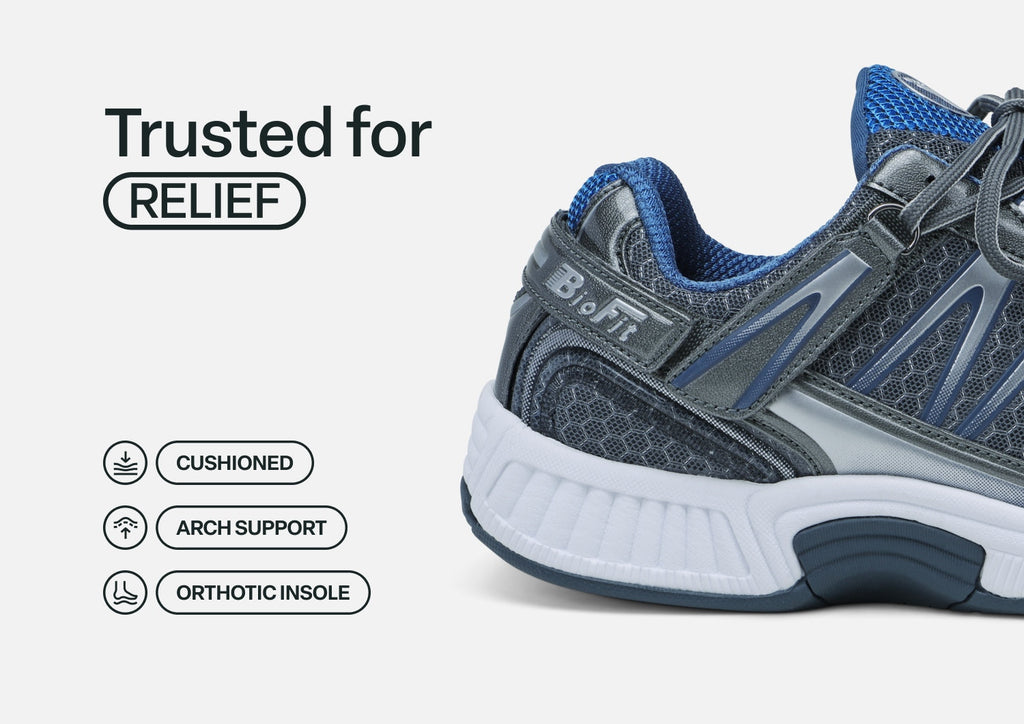 Sprint Tie-Less Sneakers – Gray | APMA Certified Hands-Free Walking Shoes