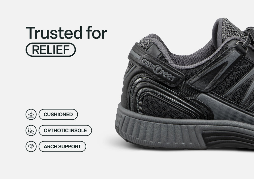 Sprint Tie-Less Sneakers – Black | APMA Certified Hands-Free Walking Shoes
