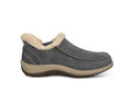 Lorin Hands-Free Slipper Shoes – Gray | Suede Faux Fur Lined Women's Slip-On