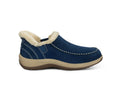 Lorin Hands-Free Slipper Shoes – Sapphire | Suede Faux Fur Lined Women's Slip-On