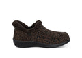 Lorin Hands-Free Slipper Shoes – Leopard | Suede Faux Fur Lined Women's Slip-On
