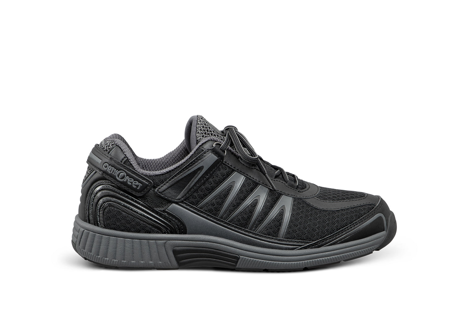 Sprint Tie-Less Sneakers – Black | APMA Certified Hands-Free Walking Shoes
